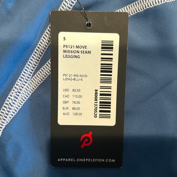 NWT Peloton Move Mission Seam 7/8 Leggings – Dusty Blue, Women’s Small - Picture 4 of 9